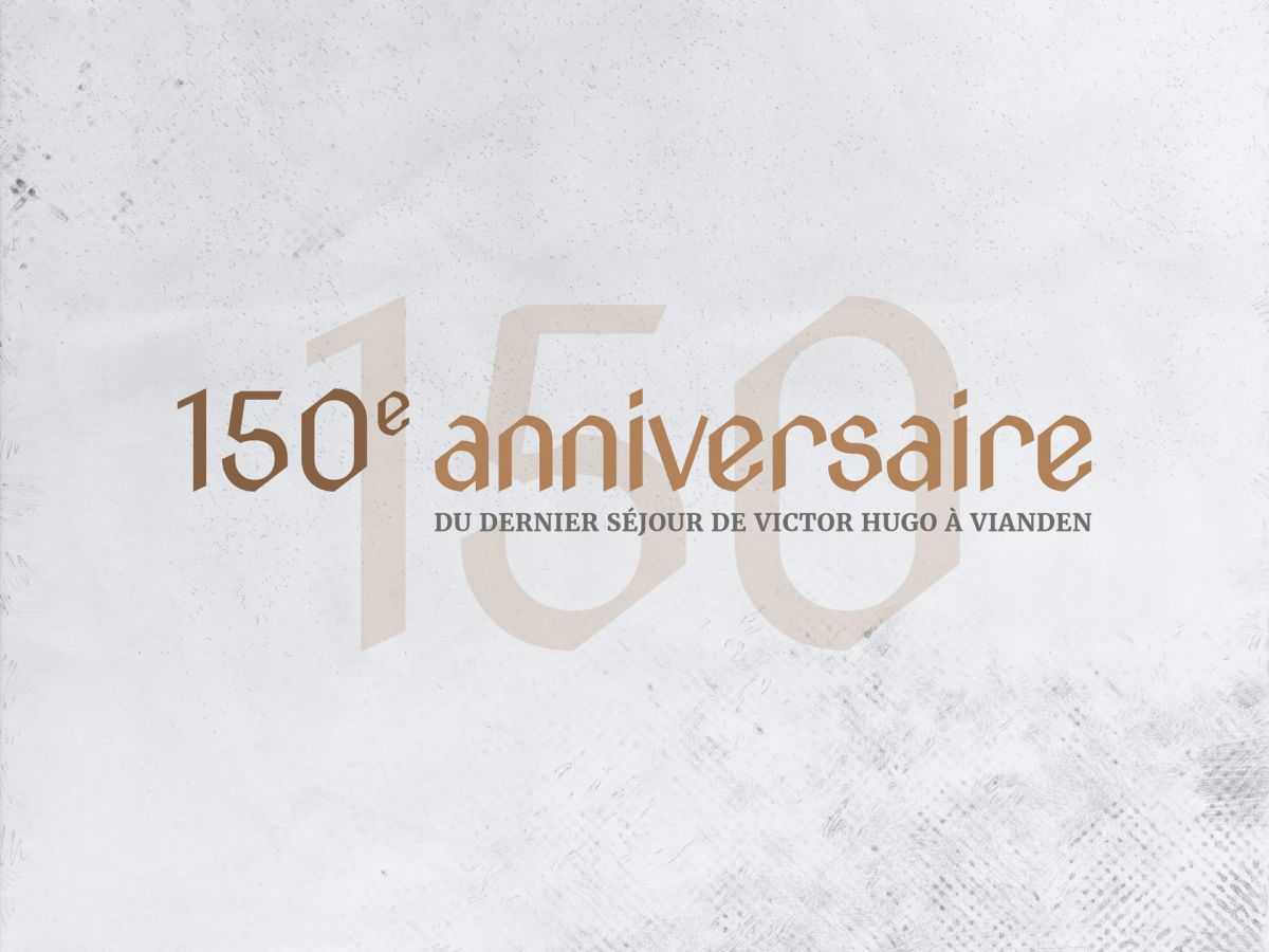 Logo for the celebration of the 150th anniversary of Victor Hugo's last stay in Vianden